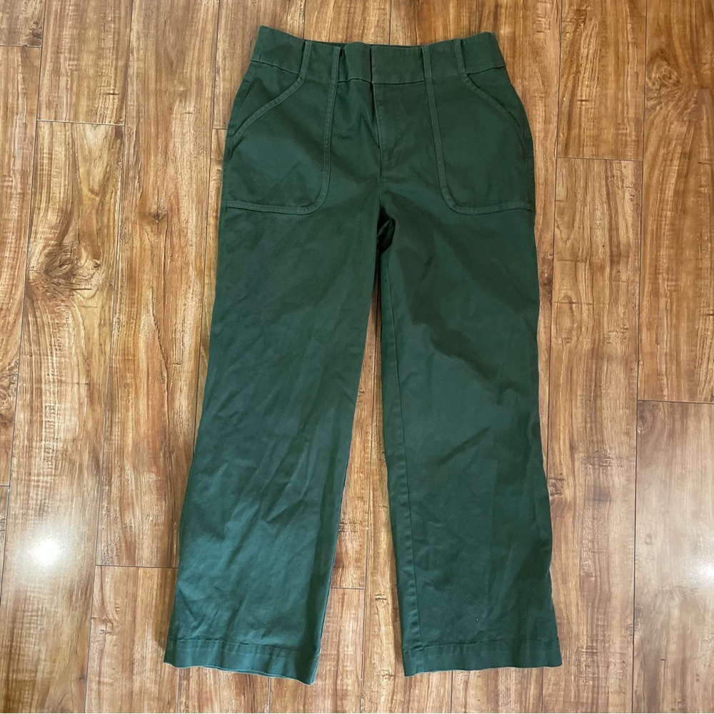 LOFT Forest Green Wide Leg Pants